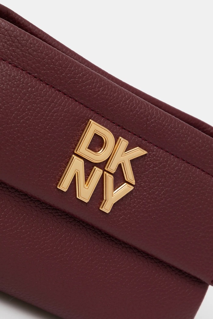 Δερμάτινη τσάντα Dkny μπορντό R44EAI71
