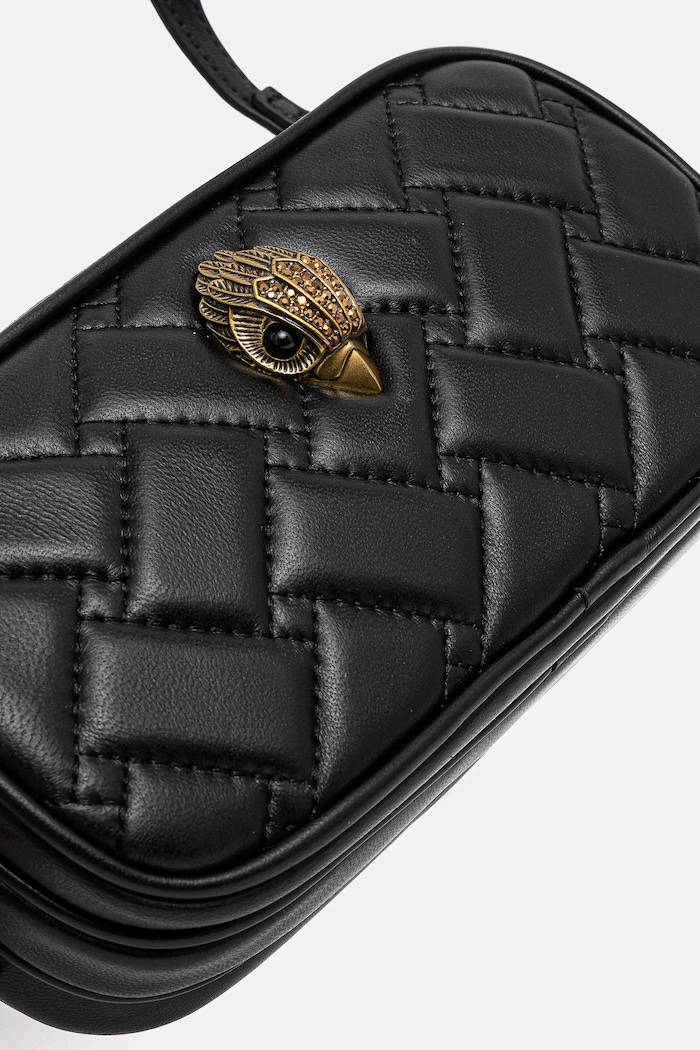 Akcesoria Kurt Geiger London torebka skórzana 4026500109 czarny