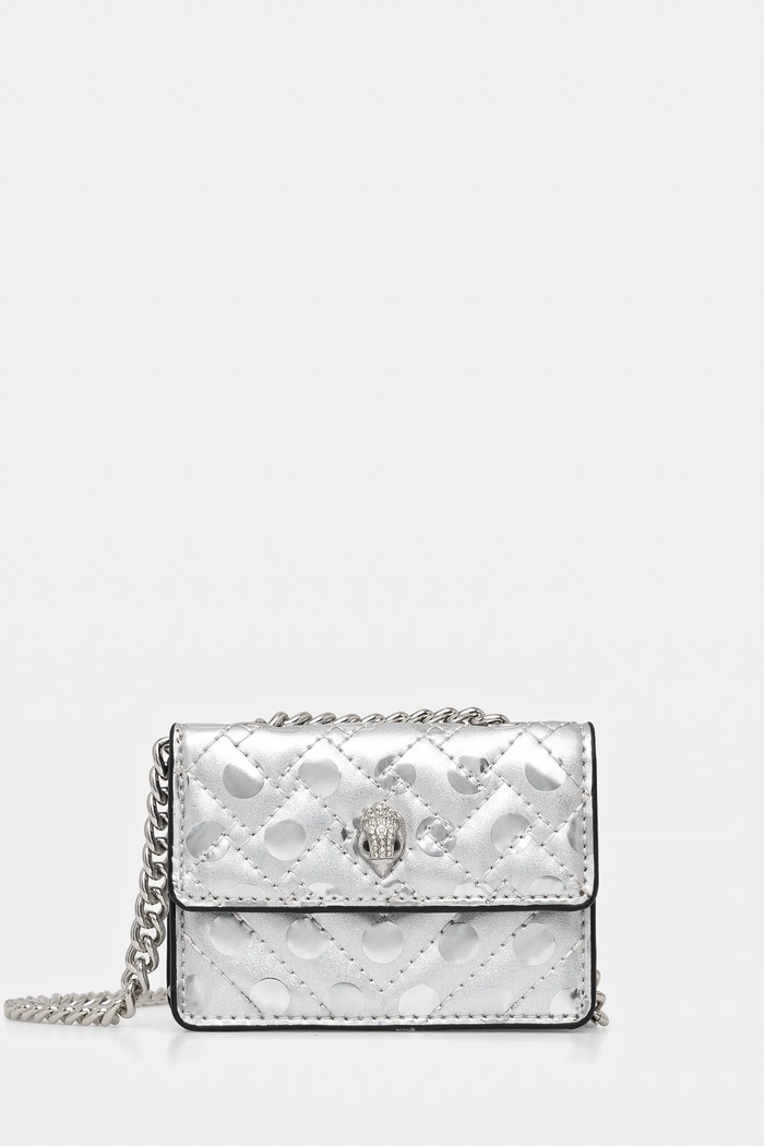 Kabelka Kurt Geiger London vzorovaný stříbrná 9548667999