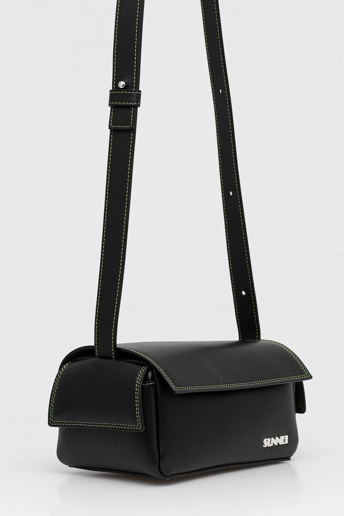 Sunnei geantă ACCXBAG063 negru SS25
