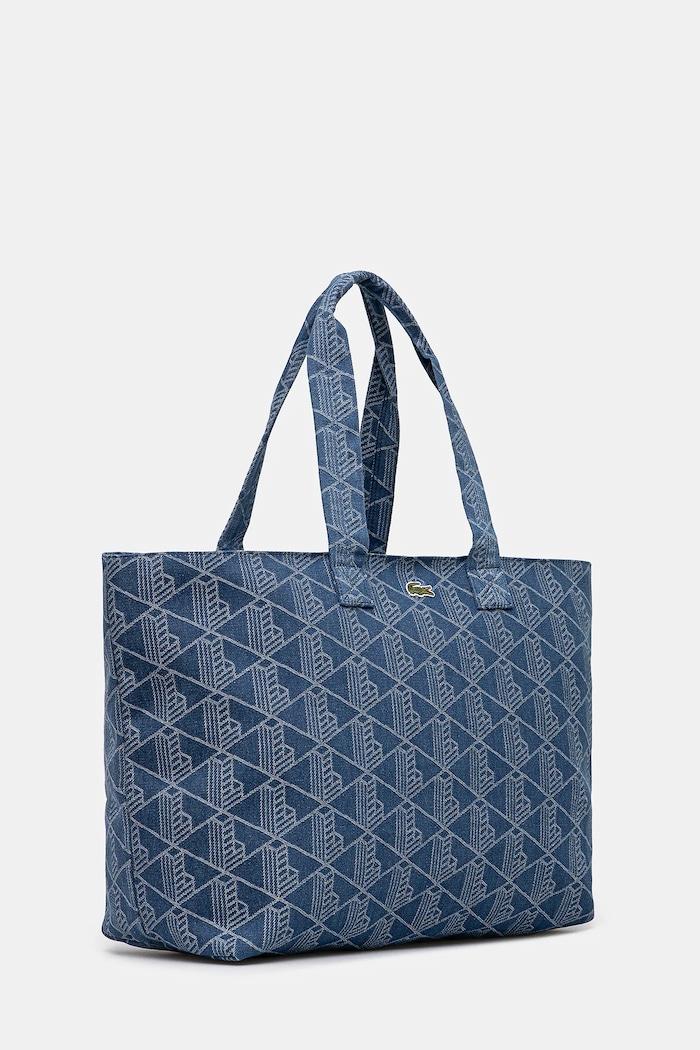 Pamučna torba Lacoste NU4994PB plava AW25