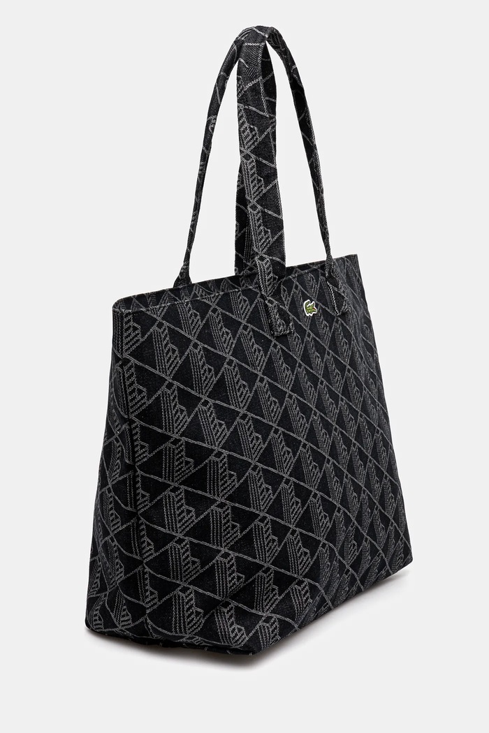 Lacoste torebka bawełniana NU4994PB czarny AW25