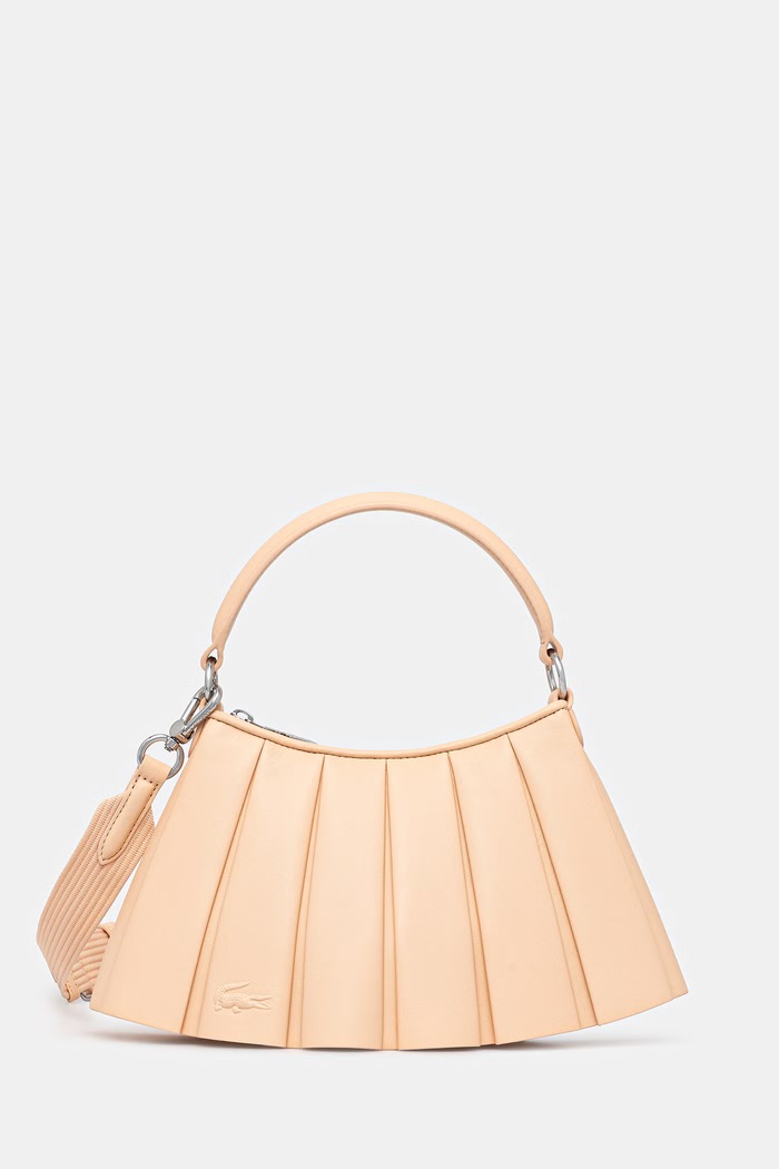 Lacoste crossbody kabelka dámska usňová koža oranžová NU5011DP