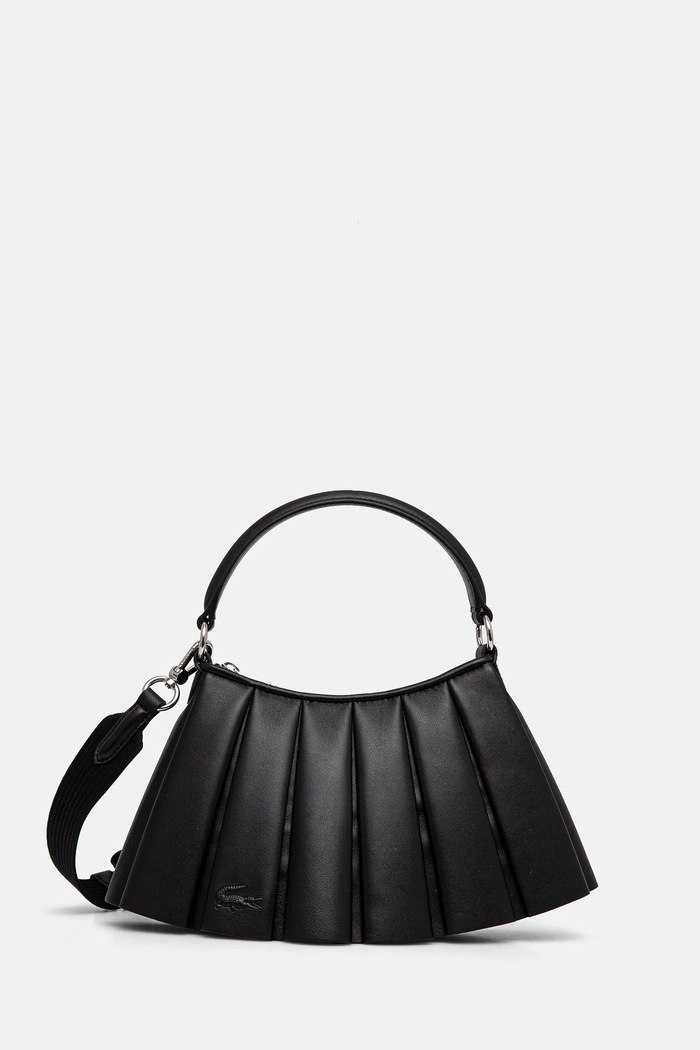 Lacoste crossbody kabelka dámska usňová koža čierna NU5011DP