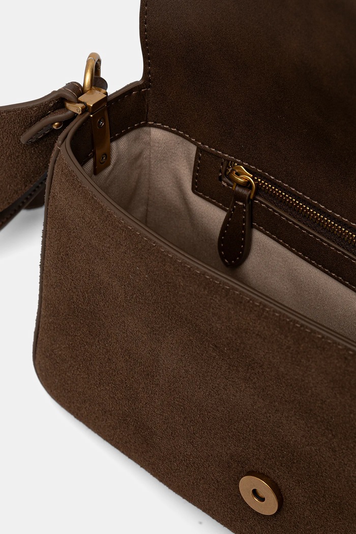Τσάντα σουέτ Pinko Pinko 104524.A2CC καφέ