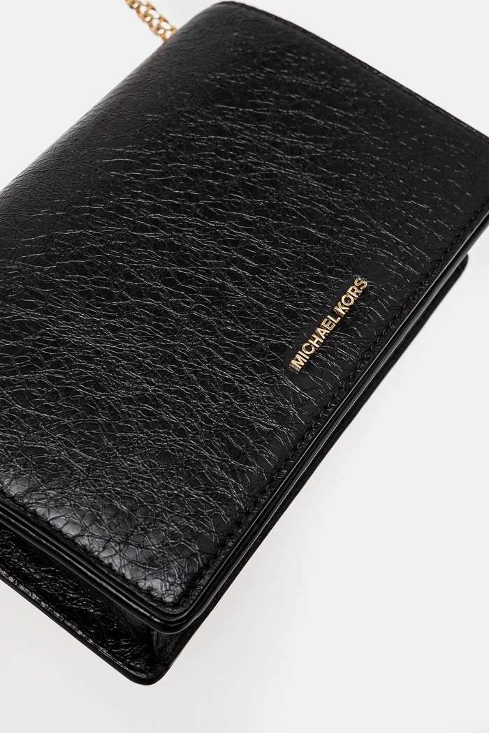 Αξεσουάρ MICHAEL Michael Kors Δερμάτινη τσάντα MICHAEL Michael Kors 32R5GJ6C8L μαύρο