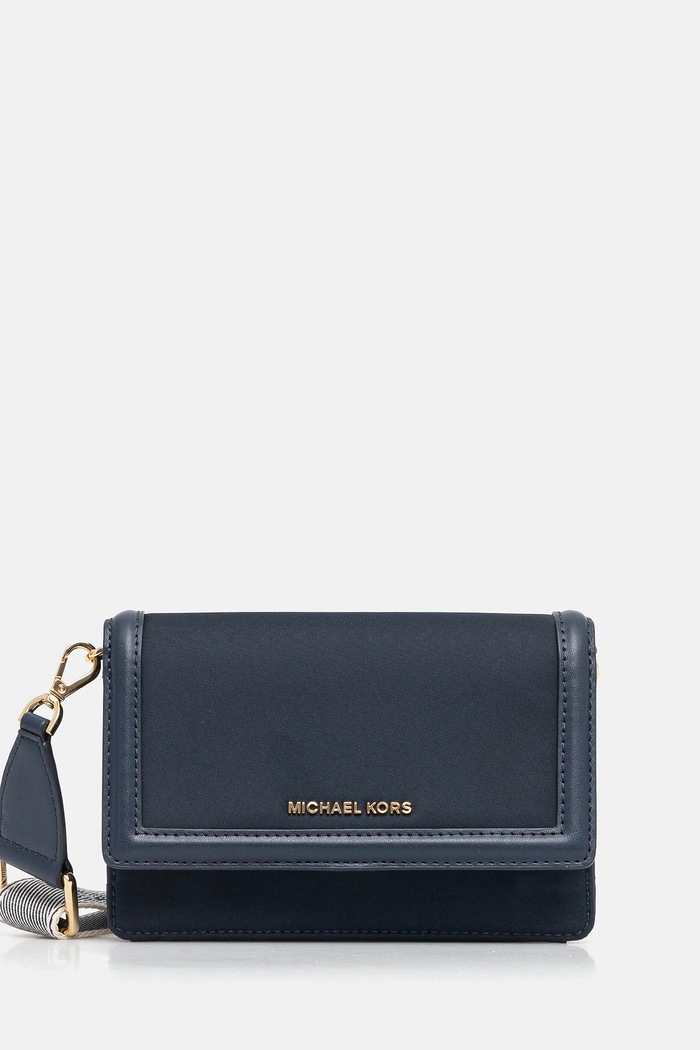 Τσάντα MICHAEL Michael Kors υφασμάτινο σκούρο μπλε 32F3GJ6C1I
