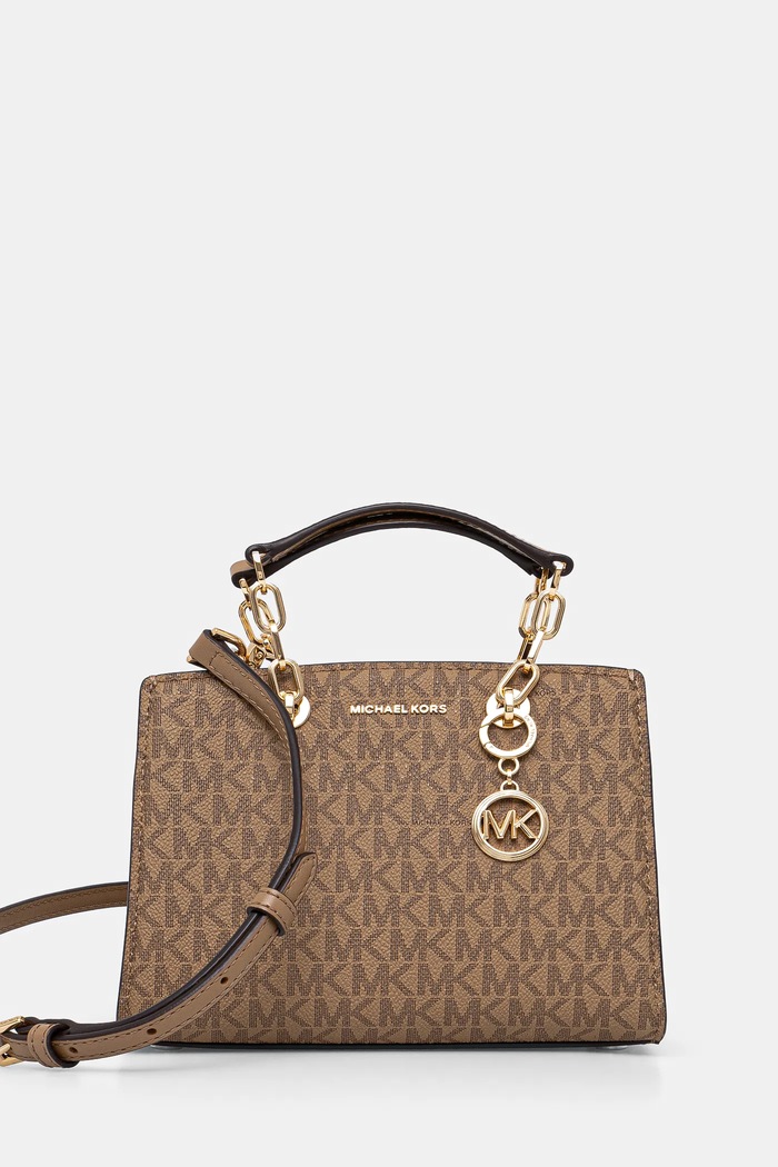 Kabelka MICHAEL Michael Kors vzorovaný béžová 32S4GCYC1V