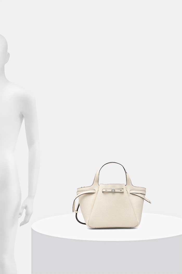 Tory Burch Geantă de piele Romy Pebbled Satchel 164866.921