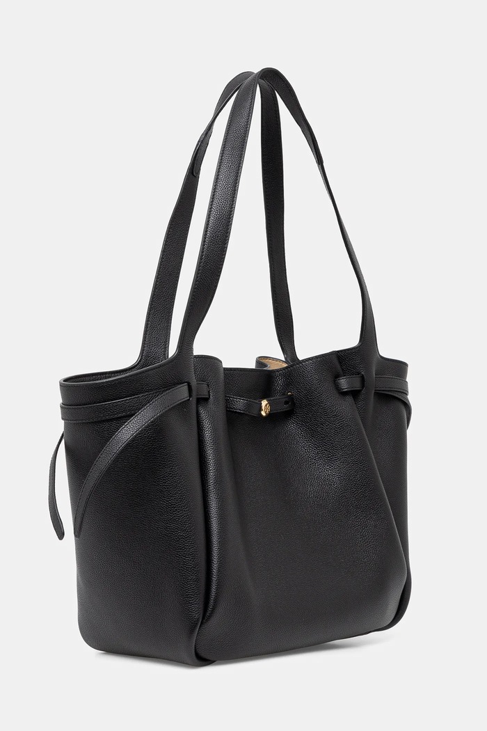 Tory Burch geantă de piele Romy 163388.001 negru SS26