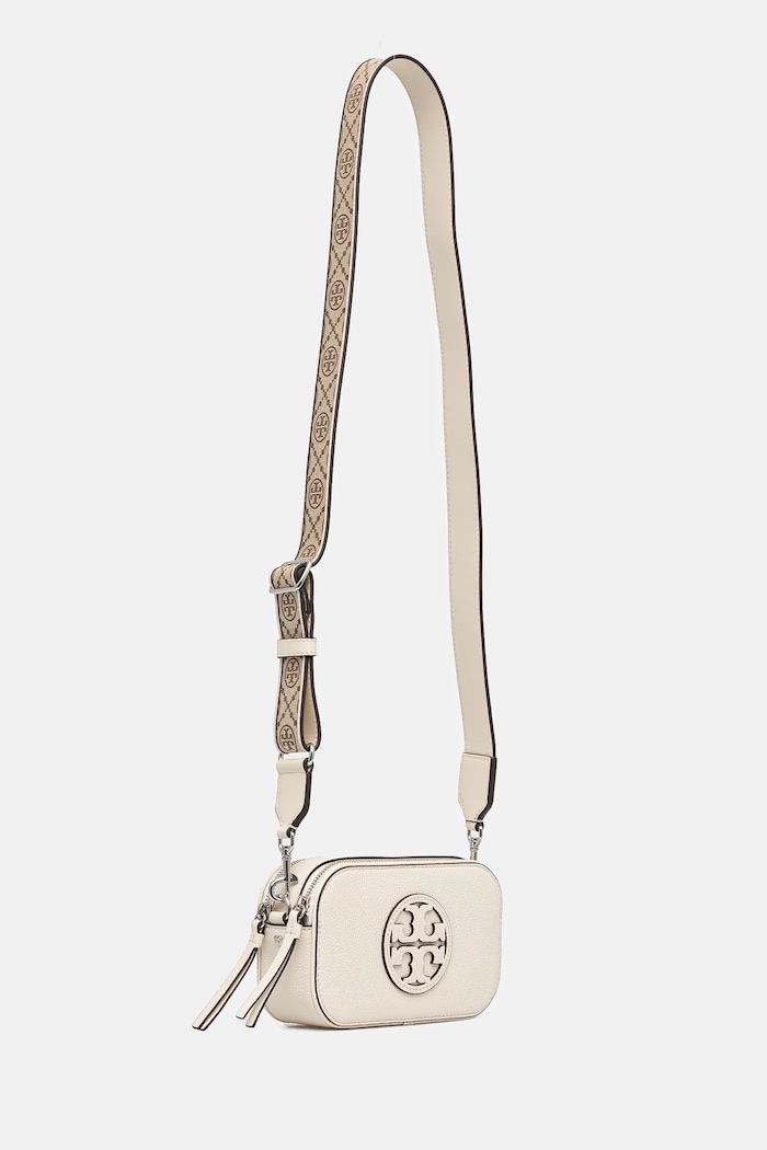 Tory Burch geantă de piele Miller 171955.104 bej SS25