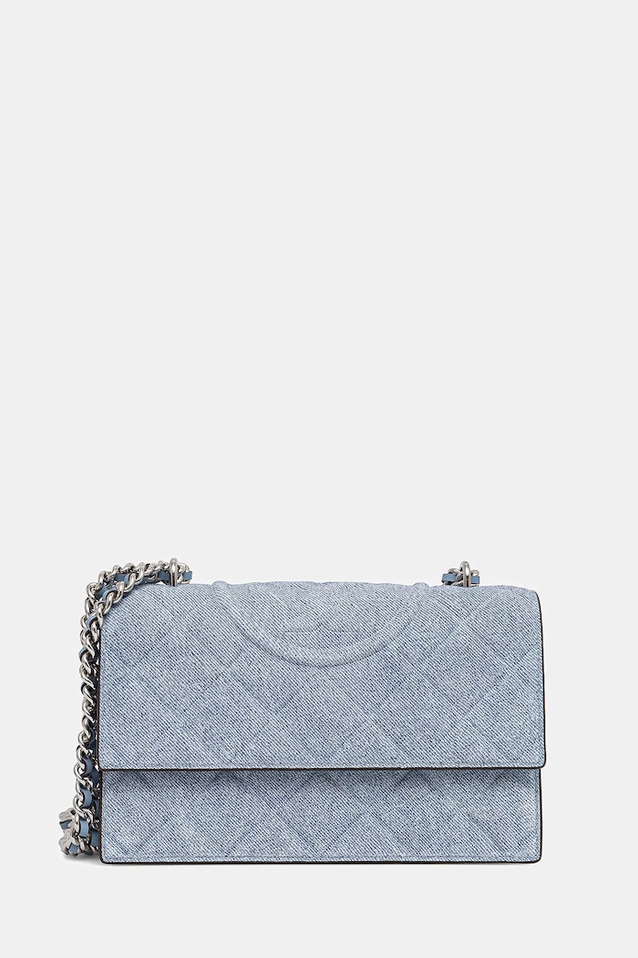 Tory Burch geantă Fleming nu incape in A4 albastru 167750.426