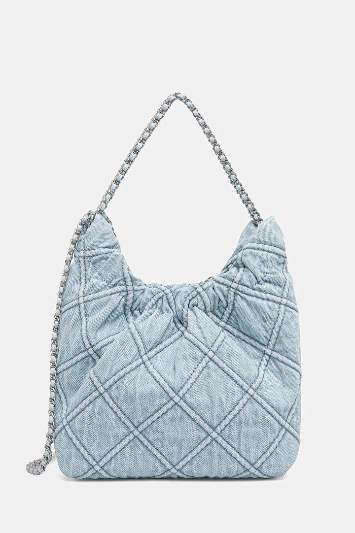 Tory Burch geantă Fleming Denim Mini Hobo uni albastru 167972.414