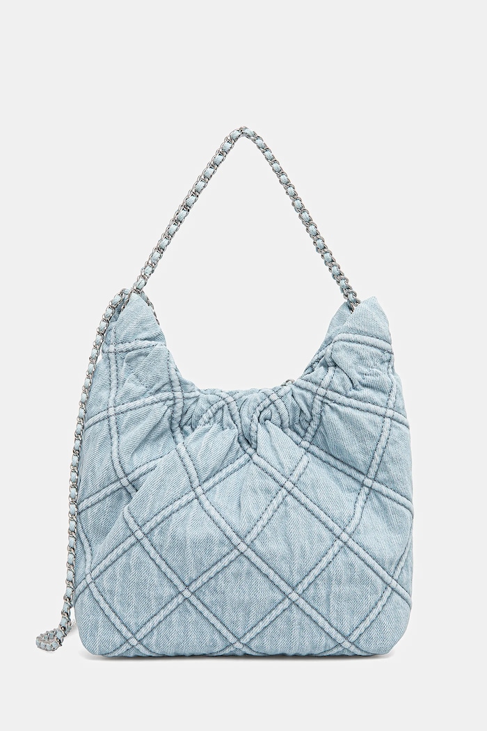 Tory Burch geantă Fleming Denim Mini Hobo uni albastru 167972.414