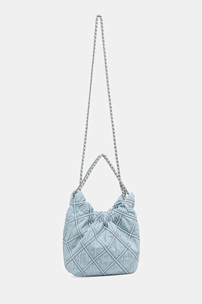 Tory Burch geantă Fleming Denim Mini Hobo 167972.414 albastru SS25