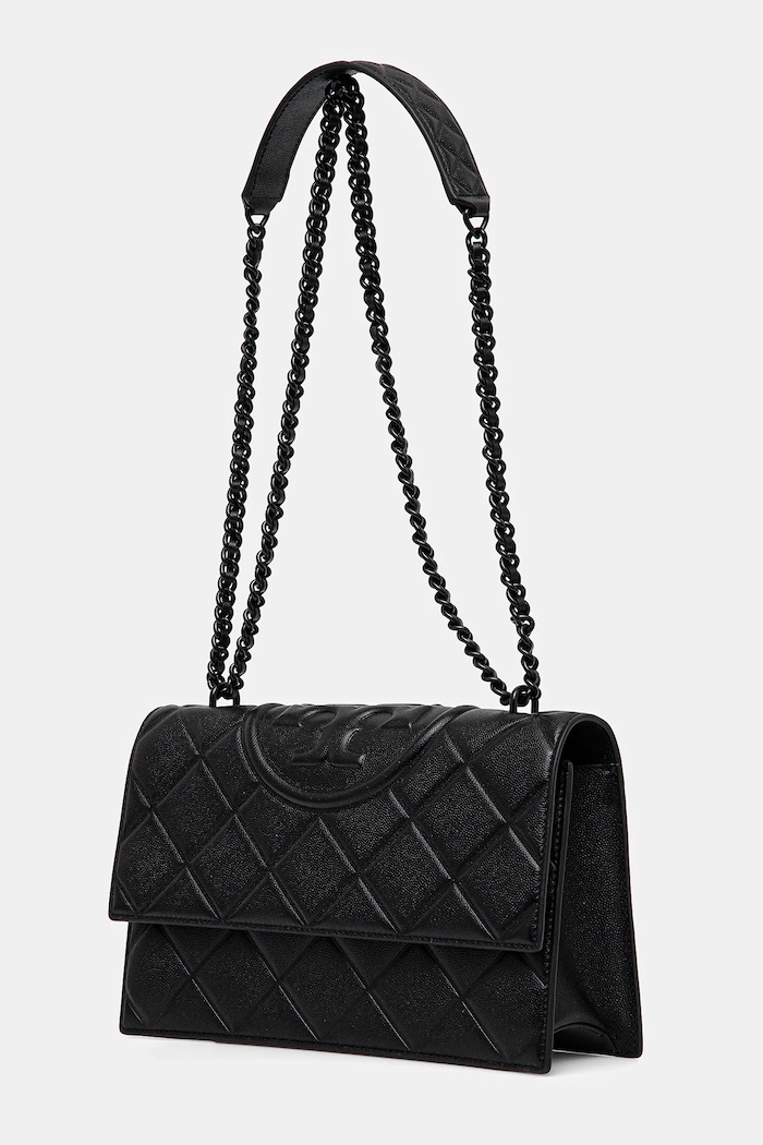 Tory Burch torebka Fleming Soft Grain 169791.001 czarny SS25