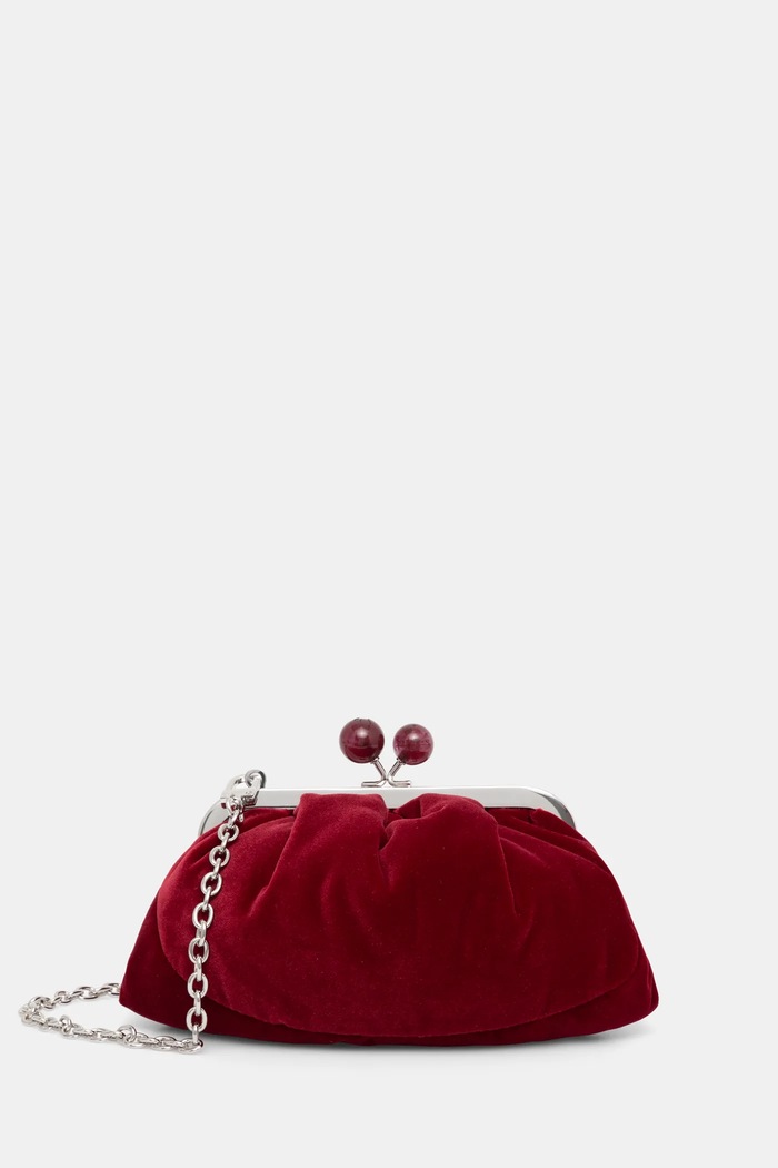 Weekend Max Mara torebka nie mieści A4 bordowy 2515511084600