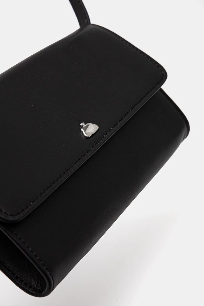 Akcesoria Weekend Max Mara torebka skórzana 2515711024600 czarny