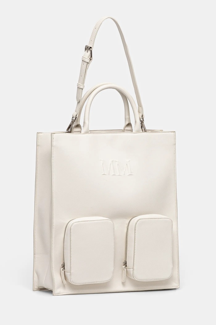 MM by Max Mara geantă 2516511017600 alb SS25