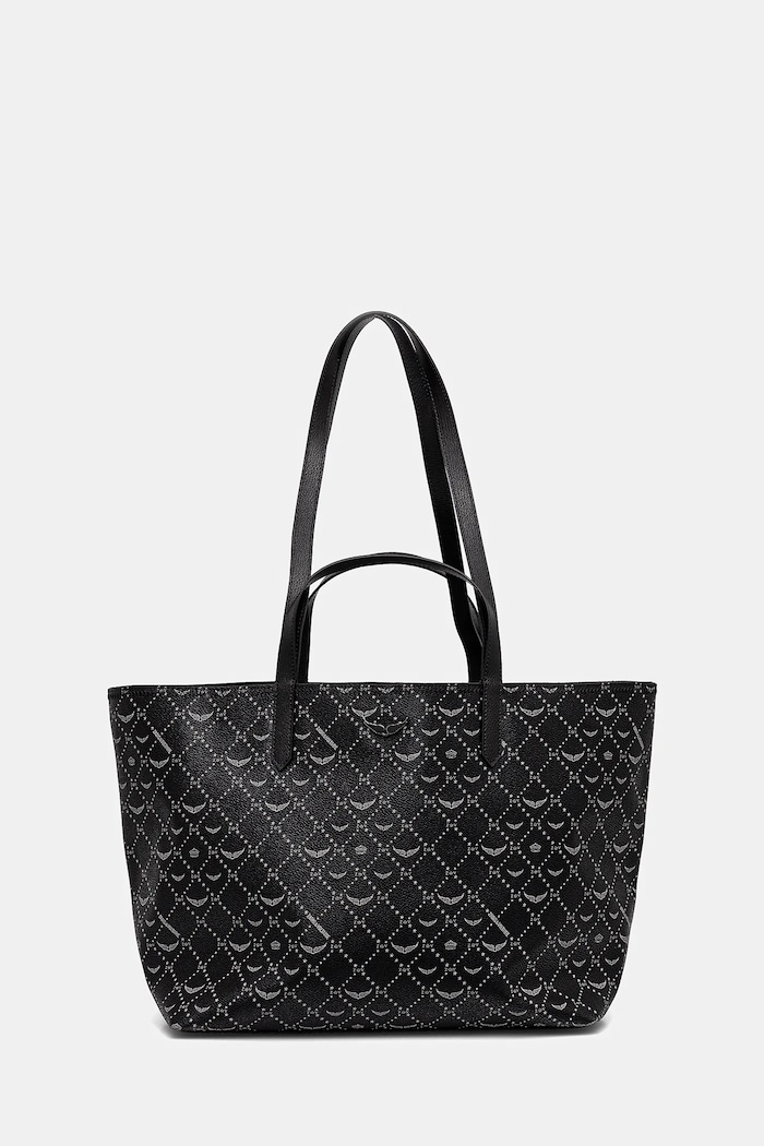 Kabelka ZADIG&VOLTAIRE Z SHOPPER XL MONOGRAM vejde se A4 černá LWBA03803.1