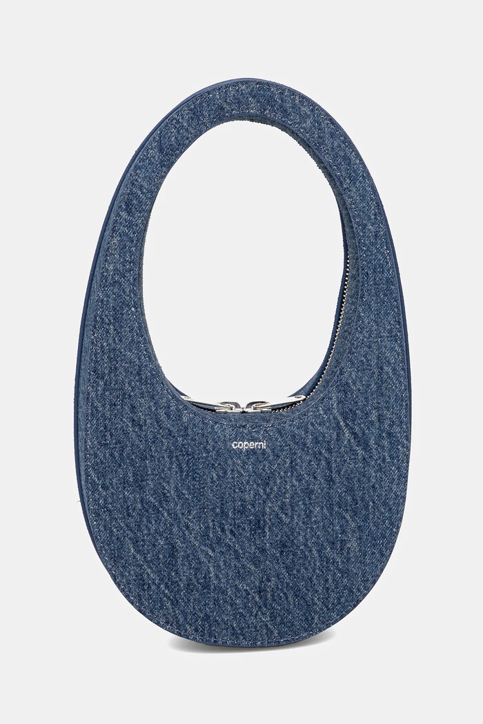 Kabelka Coperni Denim Mini Swipe hladký modrá COPBA01BIS252