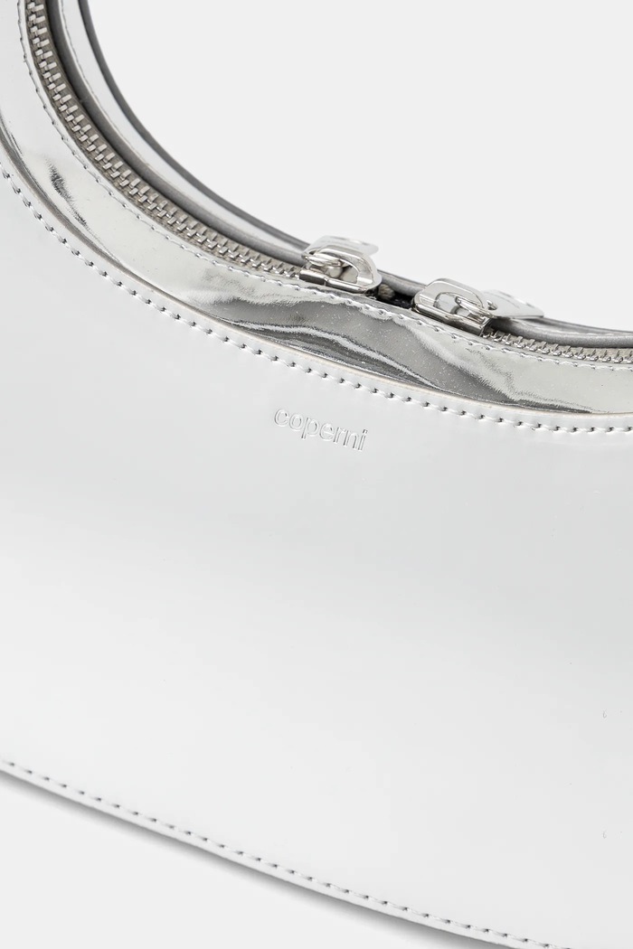 Coperni torebka Mirrored Baguette Swipe srebrny COPBA04F6005
