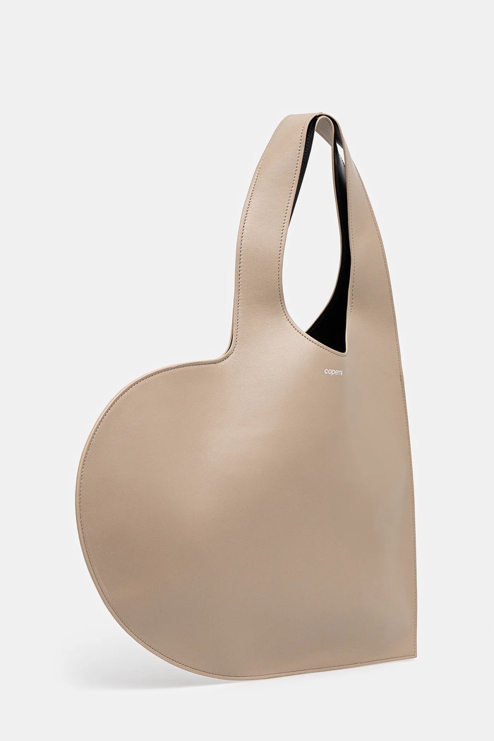 coperni Geantă de piele Heart Tote COPBA14F6012 bej SS25