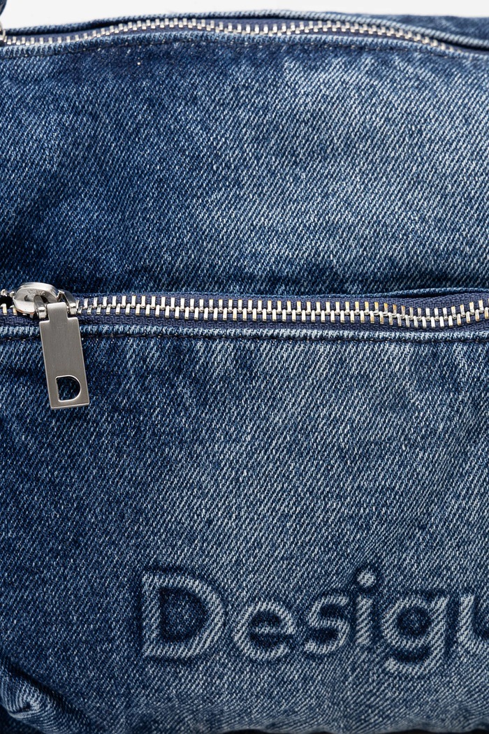 Kabelka Desigual HALF LOGO modrá 25SAXD22