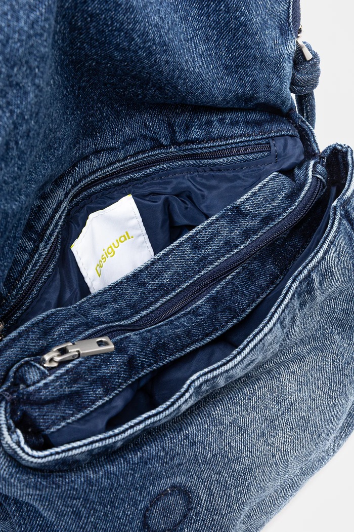 Poseta HALF LOGO Desigual albastru 25SAXD23