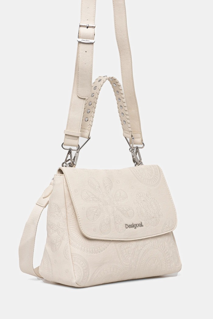 Desigual torebka DEJAVU POSADAS ECRU 25SAXPAA beżowy SS25
