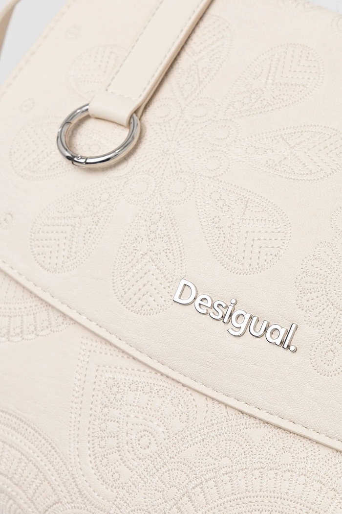 Desigual torebka DEJAVU POSADAS ECRU 25SAXPAA beżowy
