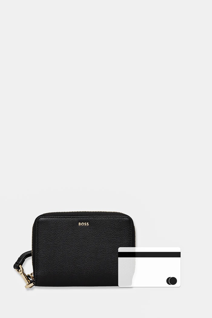BOSS card-holder din piele 50543476 negru