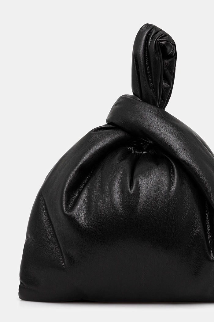 Doplňky Kožená kabelka Nanushka JEN DRAWSTRING NW25SSBG04899 černá