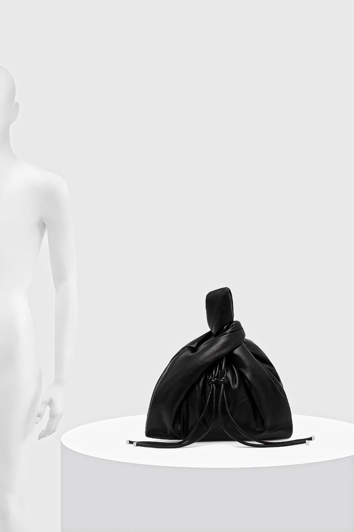 Kožená kabelka Nanushka JEN DRAWSTRING NW25SSBG04899