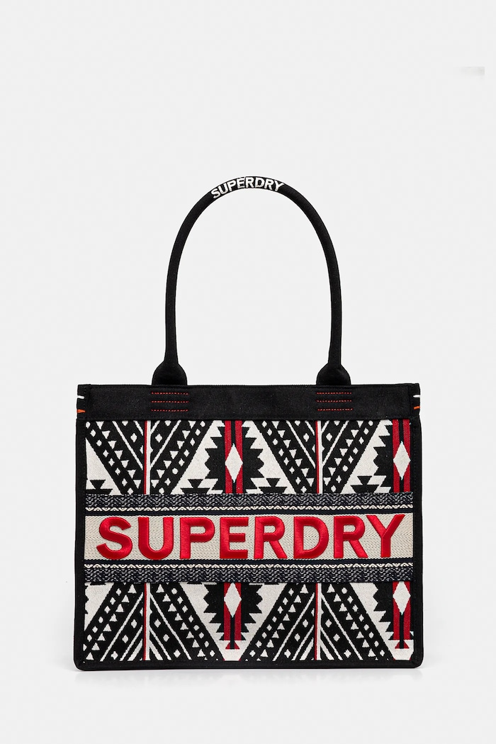 Superdry geantă incape in A4 negru W9110411A.61A