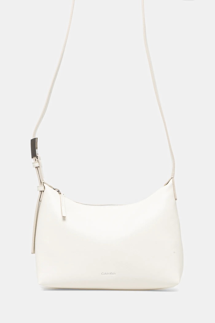 Kabelka Calvin Klein hladký béžová K60K613028