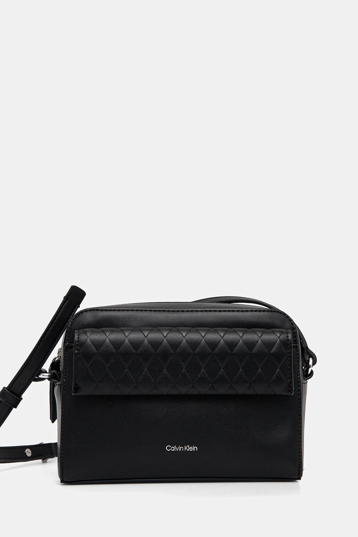 Kabelka Calvin Klein hladký černá K60K613108