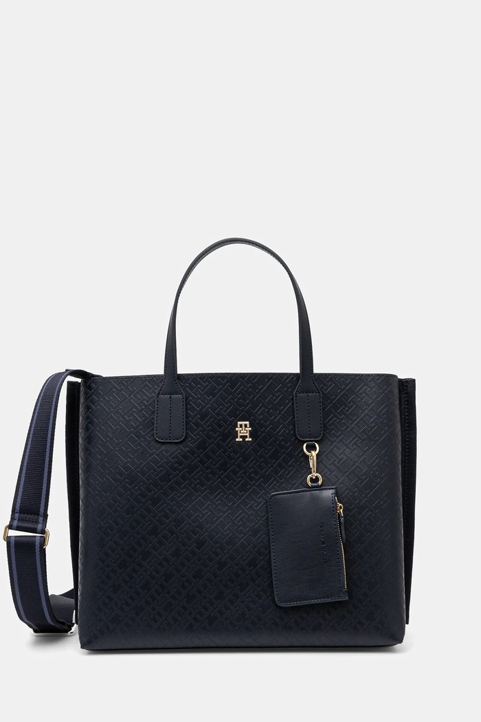 Kabelka Tommy Hilfiger vejde se A4 námořnická modř AW0AW17174