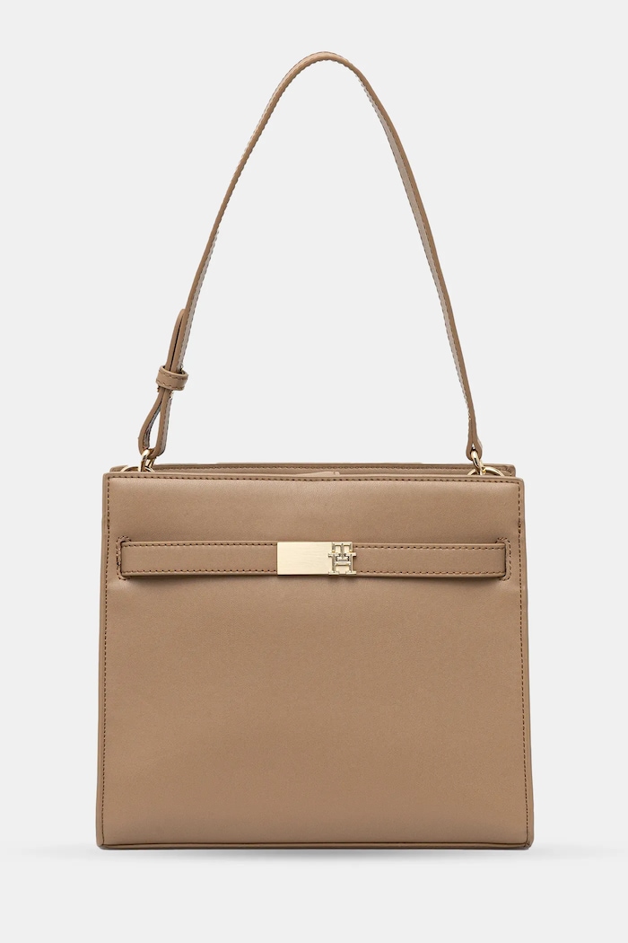 Tommy Hilfiger kézitáska szintetikus bőr bézs AW0AW17182