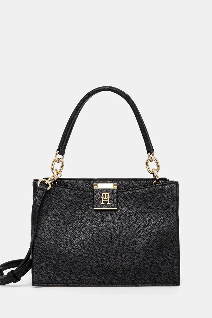Kabelka Tommy Hilfiger nevejde se A4 černá AW0AW17190