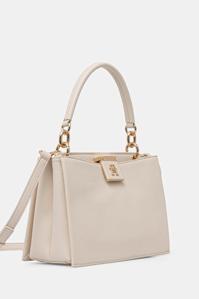 Tommy Hilfiger crossbody torbica ženska iz umetnega usnja AW0AW17191 bež SS26