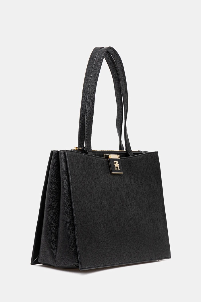 Tommy Hilfiger crossbody torbica ženska iz umetnega usnja AW0AW17191 črna SS26