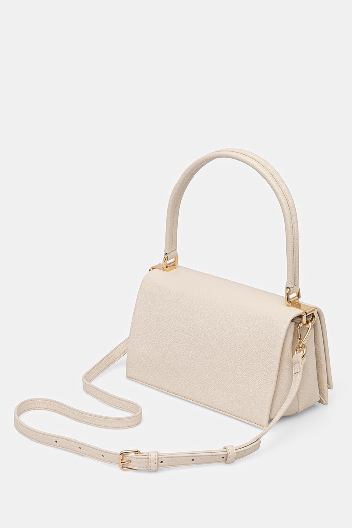 Akcesoria Tommy Hilfiger torebka crossbody damska z imitacji skóry AW0AW17216 beżowy