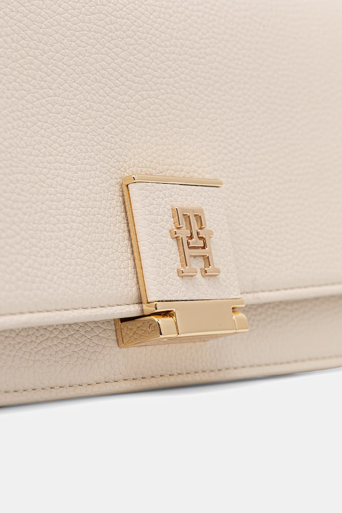 Tommy Hilfiger torebka crossbody damska z imitacji skóry beżowy AW0AW17216