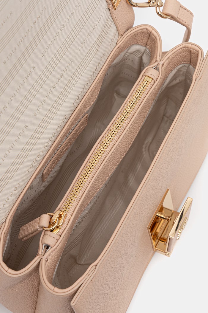 Tommy Hilfiger crossbody kabelka dámska z imitácie kože AW0AW17216 oranžová