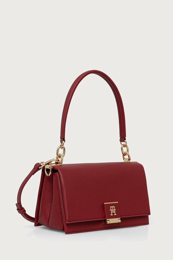 Tommy Hilfiger Crossbody torba za žene od imitacije kože AW0AW17216 crvena SS26