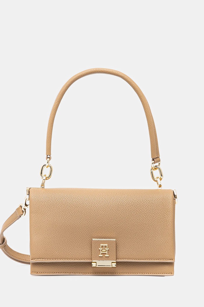 Tommy Hilfiger crossbody torbica ženska iz umetnega usnja Ne ustreza A4 bež AW0AW17216