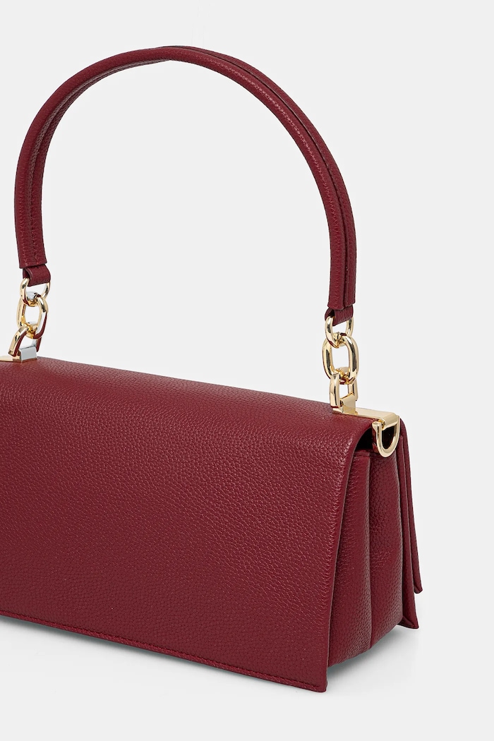 Akcesoria Tommy Hilfiger torebka crossbody damska z imitacji skóry AW0AW17216 bordowy