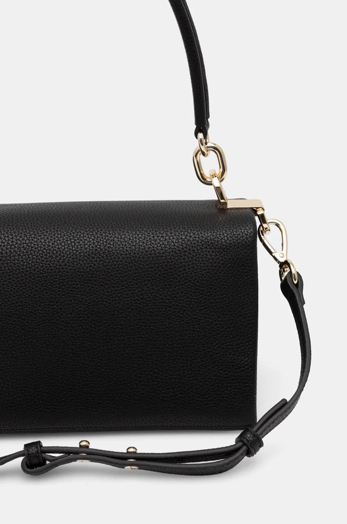 Dodatki Tommy Hilfiger crossbody torbica ženska iz umetnega usnja AW0AW17216 črna