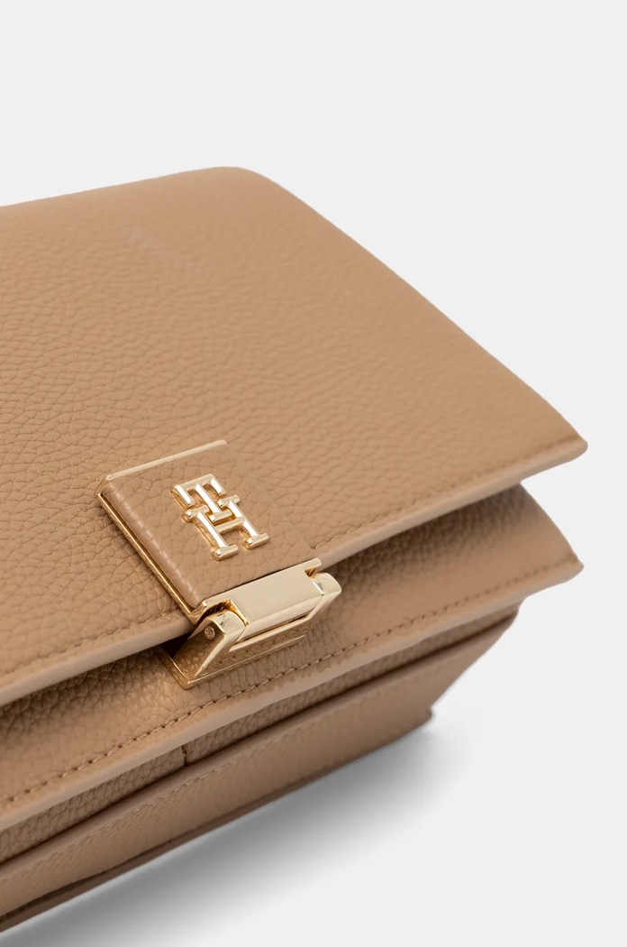 Tommy Hilfiger crossbody kabelka dámská z imitace kůže béžová AW0AW17403